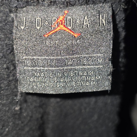 Jordan Jogger Sweatpants Boys Black/Red  sz L 12-13yrs Jumpman Nike‎ - Picture 8 of 9